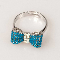 Mini Bow Ring Indicolite