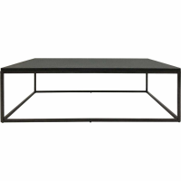 Kirkstone Iron Coffee Table Oak Finish With Galaxy Slate Top Small 120x70cm