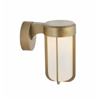 Outdoor Wall Light 16W Brass Frosted