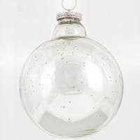 The Noel Collection Silver Neck Large Bauble