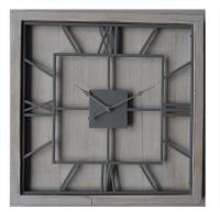 Williston White Square Wall Clock