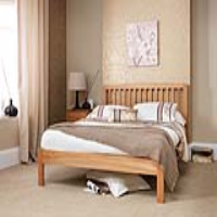 Thornton Solid Oak Wood 150cm King Bed 5ft Bed Frame Low Foot End Classic