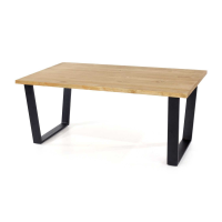 Texas Coffee Table With Black Metal Legs