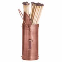 Copper Match Holder With 60 Matches