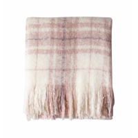 Faux Mohair Throw Blush