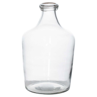 Modern Style Bulbous Narrow Neck Home Accessories Glass Plant Vase 24 x 15cm