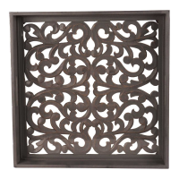 Square Carved Louis Tray