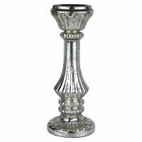Mercury Effect Deep Ribbed Small Candle Pillar