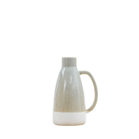 Grey White Crandon Vase Light Grey