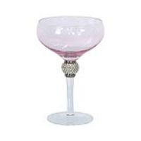 Milano Pink Saucer With Diamante Ball Decoration