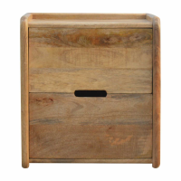 Gallery Back 2 Drawer Bedside With Open Slot