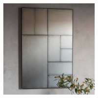Modern Style Antique Aged Finish Broadheath Rectangular Wall Mirror 122 x 81cm