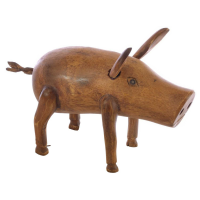 Small Wooden Pig