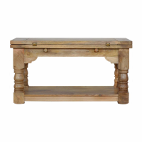 Royal Finish Trilogy Extendable Hallway Coffee Centre Table With A Lower Shelf 47x90cm