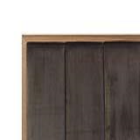 Modern Style Aged Oak Wood Super Kingsize Suede Upholstered 6' Bed 110 x 188cm