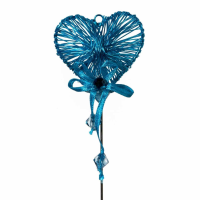 Turkish Blue Metal Heart
