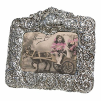 Silver Gilt Leaf Landscape Photo Frame