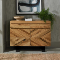 Modern Rustic Oak 2 Door 2 Drawer Sideboard 86cm Tall x 110cm Wide
