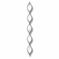 Tall Slim Thin Decorative Hanging Silver Wall Mirror 13cm x 146cm