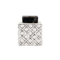 Moroccan Glass Silver Medium Ginger Jar