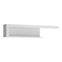 Modern Style White and High Gloss Wide Wall Storage Display Shelf 27x130cm