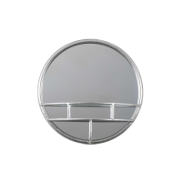 Size mm 360 Silver Milton Round Mirror Silver