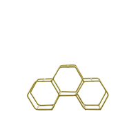 Gold Honeycomb Wine Rack Small