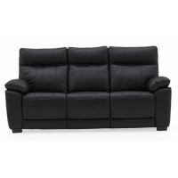 Positano 3 Seater Fixed Black