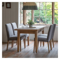 Modern Style Rustic Wood And Metal Kitchen Dining Room Table With Drawer 76 x 140cm