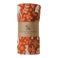 Forest Animal Fleece Terracotta