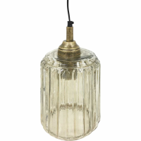 Urban Copper Lustre Glass Pendant 32 cm height