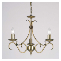 3 Pendant Light Antique Brass