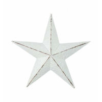 Textured Star White Medium