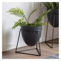 Metal Planter Black Small