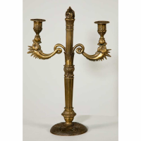 Decorative 2 Arm Traditional Bronze Candelabra