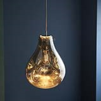 Modern Baya Nest Shaped Designer Pendant Light in Metallic Chrome Finish 32cm Diameter