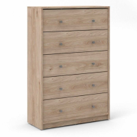 May Chest of 5 Drawers in Jackson Hickory Oak