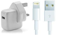 Apple 10W USB power adapter plug (free Iphone 5/6/7 USB cable included)