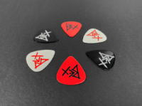 Red Printed Guitar Picks