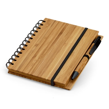 Bespoke Printed Bamboo Notepad with Pen