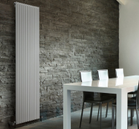 Bespoke Pebble Grey Vertical & Horizontal Radiator For Home Improvements In Essex