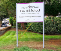 Designers Of Post Mounted Main Entrance Signs for Schools In Sussex