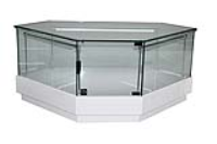 Counter Top Glass Cabinet 750X750X440mm LW Code 99988