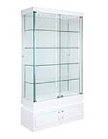 Frameless Display Glass Cabinet 1000X400X1900mm WT4S Code 99958