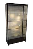 Aluminium Glass Display Cabinet 1000X400X1980mm BH4 Code 99780