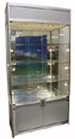 Aluminium Glass Display Cabinet 1200X400X1980mm CSLM Code 99402