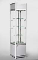 Suppliers Of Rotating Aluminium Display Glass Cabinets For Retail Stores