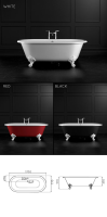 Victorian Double Ended Bath &#40;25G&#41;; Choice: White &#45; &#163;1390