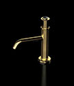 Art Deco Gold Basin Mixer &#40;61GA&#41;; Choice: Brushed Gold &#45; &#163;561