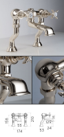 Nickel Classic Bath Filler &#40;49GG&#41;; Choice: Deck Mounted Tap &#45; &#163;590